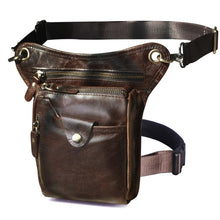 Load image into Gallery viewer, Genuine Leather Men&#39;s Designer Casual Brown Shoulder/Waist Bag