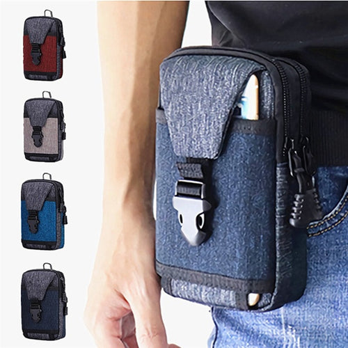 Men's Casual Travel Waterproof Zippered Tactical Outdoor Sport Waist Bag