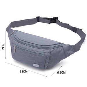 TINYAT Men Canvas Travel Fanny Pack - Casual w/4 Pockets