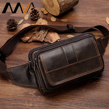 Load image into Gallery viewer, MVA Men&#39;s Fashion Leather Belt Bag