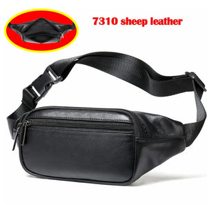 MVA Men's Fashion Leather Belt Bag