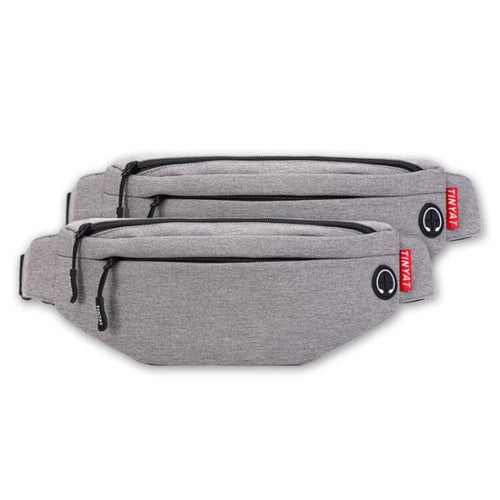 Women's Casual Canvas Travel 4 Pocket Bum Bag