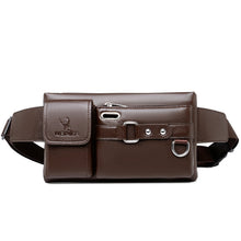 Load image into Gallery viewer, Men&#39;s Leather Travel Belt Pouch