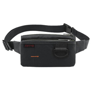 Nylon 4 Pocket Fashion Waterproof Waist Messenger Bag