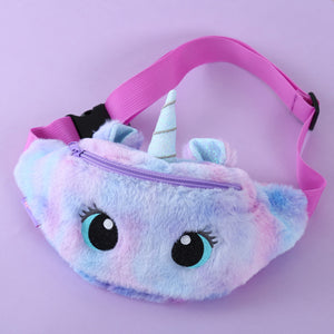 Cute Unicorn Plush Girls Waist Bag