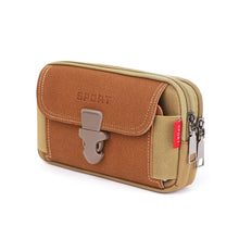 Load image into Gallery viewer, Fashion Men&#39;s Multi-function PU Leather Waist Bag