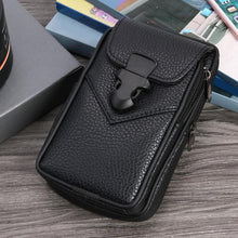 Load image into Gallery viewer, Fashion Men&#39;s Multi-function PU Leather Waist Bag