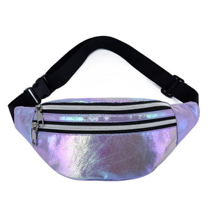 Holographic Banana Bum Belt Bag for Girls