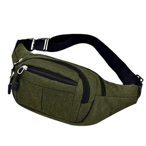 Canvas Travel Banana Hip Bag