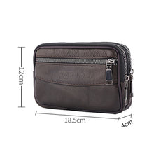 Load image into Gallery viewer, Fashion Men&#39;s Multi-function PU Leather Waist Bag