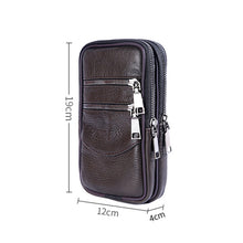 Load image into Gallery viewer, Fashion Men&#39;s Multi-function PU Leather Waist Bag