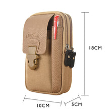 Load image into Gallery viewer, Fashion Men&#39;s Multi-function PU Leather Waist Bag