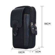 Load image into Gallery viewer, Fashion Men&#39;s Multi-function PU Leather Waist Bag