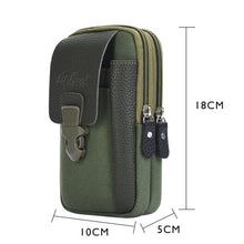 Load image into Gallery viewer, Fashion Men&#39;s Multi-function PU Leather Waist Bag