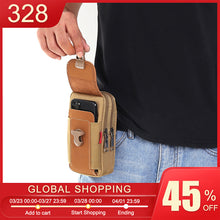 Load image into Gallery viewer, Fashion Men&#39;s Multi-function PU Leather Waist Bag