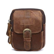 Load image into Gallery viewer, Men Genuine Vintage Leather Waist Bag